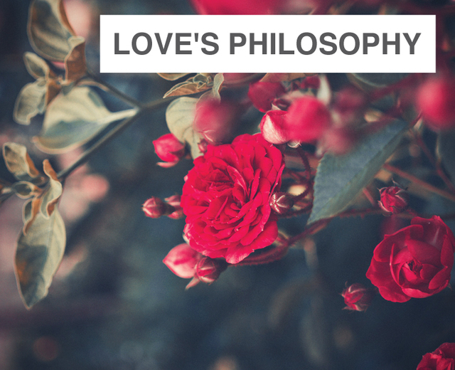 Love's Philosophy | Love's Philosophy| MusicSpoke